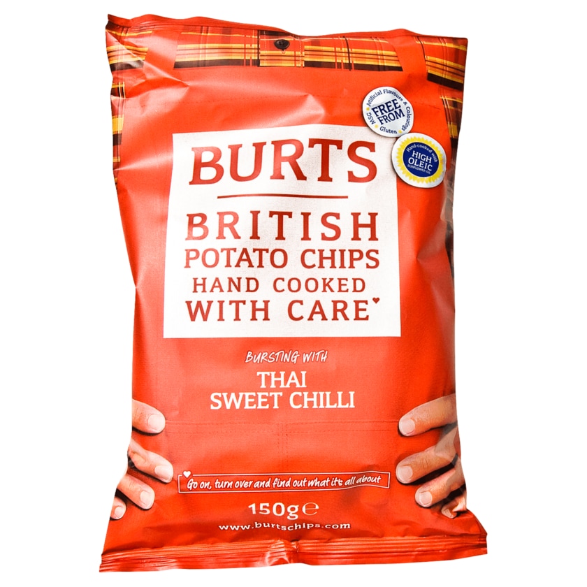 Burts British Potato Chips Thai Sweet Chili 150g